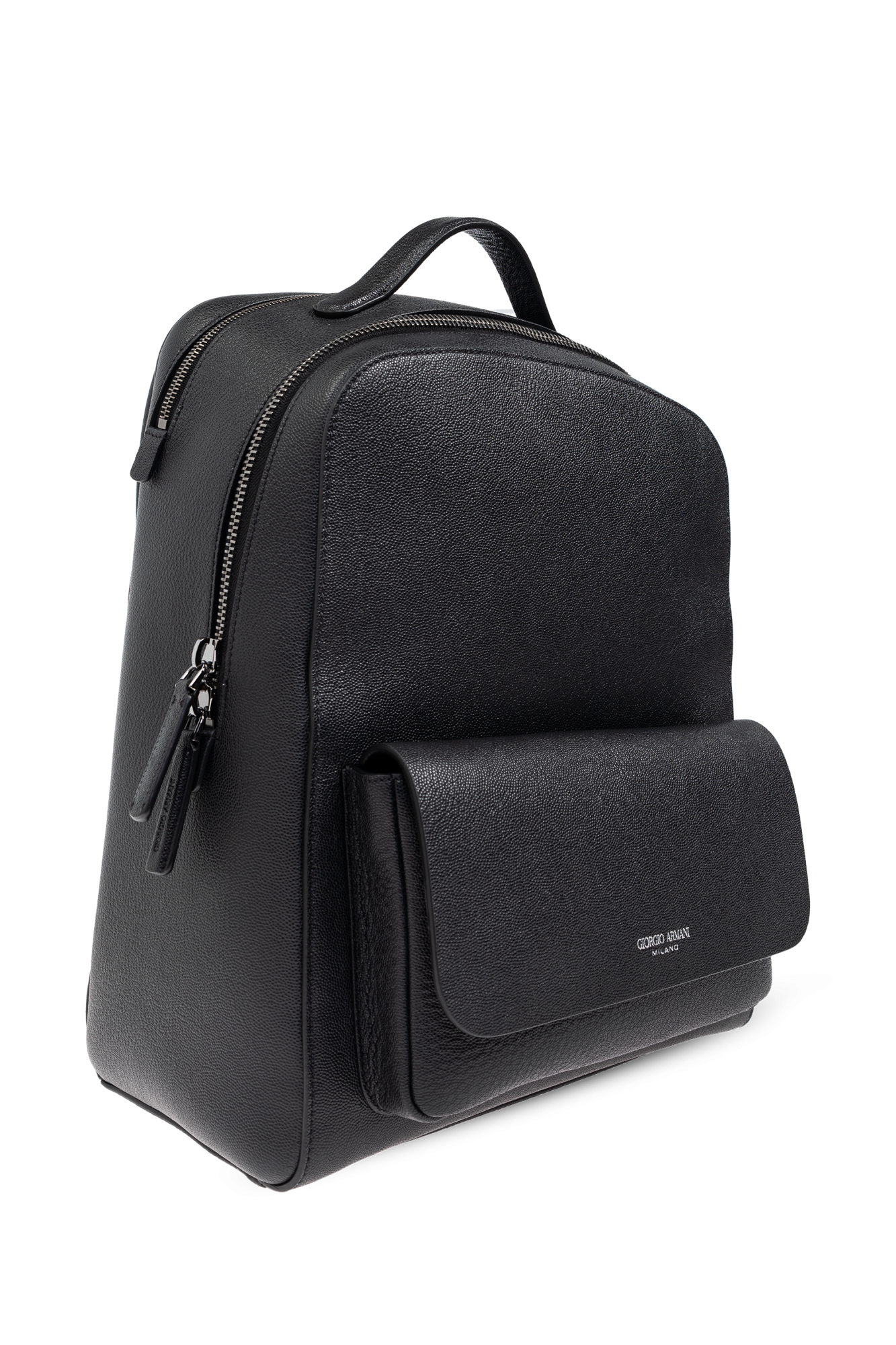 Giorgio Armani Leather backpack | Men's | Vitkac
